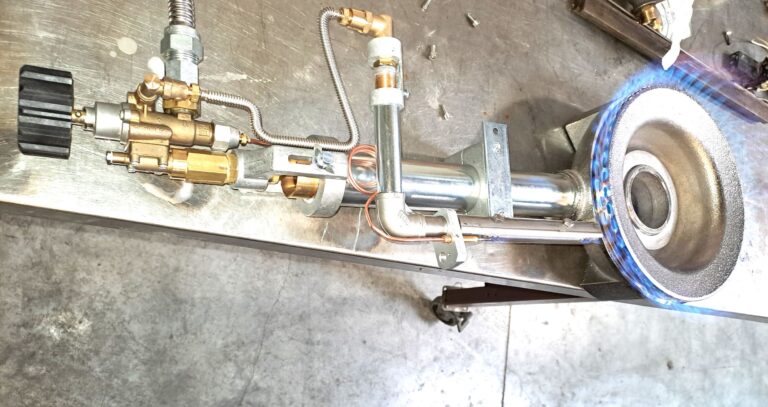 Brûleur circulaire basse pression avec robinetterie pour conserverie