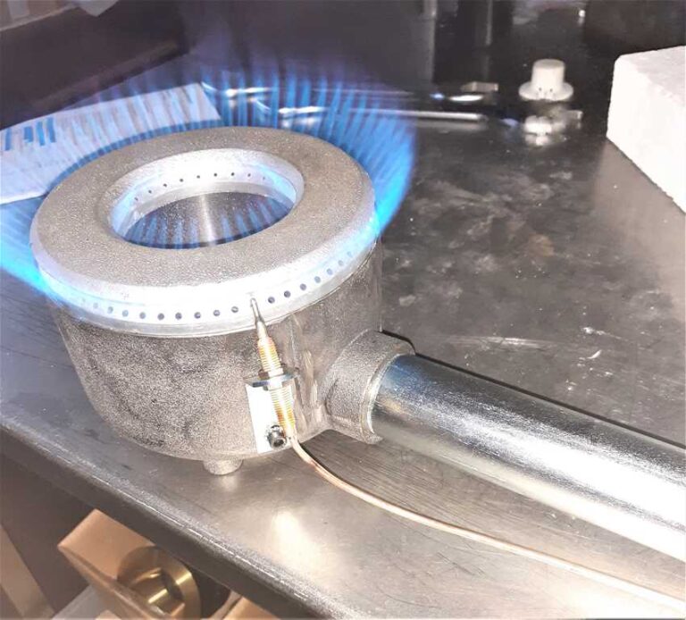 Brûleur circulaire atmosphérique GR6 foyer confiserie à flammes protégées